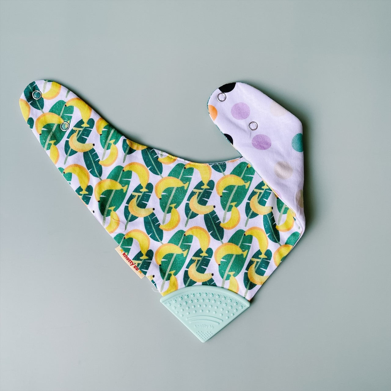 Bib- Holly with Teether (Mint)